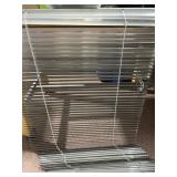 NICE COND.BRUSHED METAL BLINDS 3 - 29.5" X 53