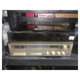 SEARS STEREO W/ CASSETTE AND 8 TRACK AND TURN