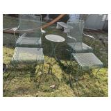GREEN STEEL OUTSIDE FURNITURE SET COMPLETE WITH