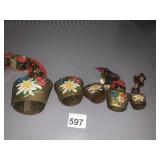 GROUP OF BRASS BELLS