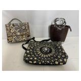 VERA BRADLEY & 2 UNMARKED HANDBAGS