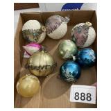 9 CHRISTMAS ORNAMENTS