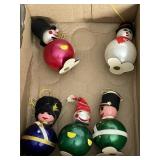 VINTAGE HONG KONG 6 ORNAMENTS