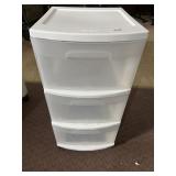 STERLITE 3 DRAWER ROLLING STORAGE UNIT