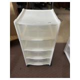 RUBBERMAID 4 DRAWER ROLLING STORAGE UNIT