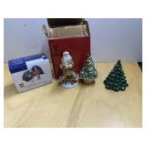 FITZ & FLOYD SALT & PEPPER SHAKER, DEPT 56 SNOW
