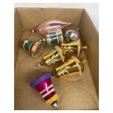 8 ANTIQUE CHRISTMAS ORNAMENTS