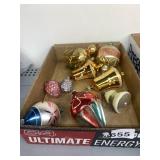 9 ANTIQUE CHRISTMAS ORNAMENTS