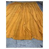 GOLD VELVET 3 DRAPE PANELS FROM OLD THEATRE 8