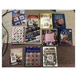 ASSORTED BOOKS ON CRAFTING, INCLUDING QUILTING