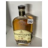 NEW WHISTLE PIG RYE WHISKEY AGED 10 YEARS