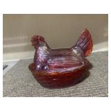 VINTAGE COVERED HEN