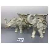 TWO LENOX ELEPHANTS