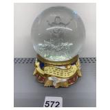 MUSIC BOX COMPANY HOW GREAT THOU ART SNOW GLOBE
