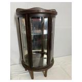 TABLE/WALL CURIO CABINET 23 H X 13 W X 6 D