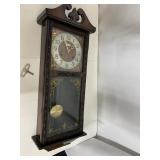 ALARON WALL CLOCK KEY WIND 30 H X11.5 W X 5.5 D