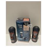 DUST OFF SYSTEM NEW IN BOX AND 2 BOTTLES