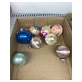 8 ANTIQUE CHRISTMAS ORNAMENTS