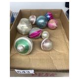 8 ANTIQUE CHRISTMAS ORNAMENTS