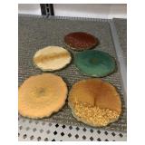SET OF 5 EPOXY COASTERS