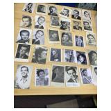VINTAGE POST CARD PHOTOS, 2 SIGNED