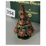 DEPARTMENT 56 2PC CHRISTMAS TRINKET BOX