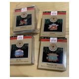 HALLMARK TRAIN ORNAMENTS SET OF 4
