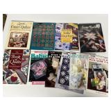 HARDBACK BOOKS ON QUILTING, LEISURE ARTS PLASTIC