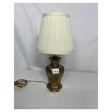 BRASS NIGHTSTAND LAMP, 16.5"