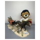 413/1200 LOWELL FIGURE AND BEAR, ONE BROKEN PC.