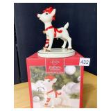 RUDOLPH LIT SCULPTURE 50TH ANNIVERSARY LENOX