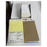 15 YELLOW LEGAL PADS AND BOX OF LETTER SIZE