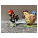 RESIN & CERAMIC ROOSTERS