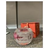 REVERSE PAINTED TRINKET DISH