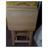 WOOD TV TRAYS