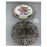 EXPANDABLE TRIVET WALLACE SILVER PLATE & BAROQUE