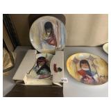 DE GRAZIA PLATES ONE CHIPPED