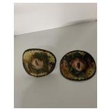 VINTAGE CLIP ON LAMP SHADES