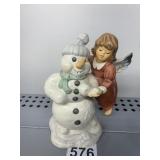 GOEBEL 44-076 SNOWMAN AND ANGEL FIGURE
