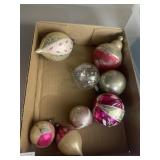 8 ANTIQUE CHRISTMAS ORNAMENTS