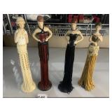 PUTTING ON THE RITZ GROUP OF 4 FIGURES