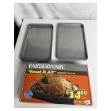 FARBER WARE 15X10X2.75 ROASTER WITH RACK AND 2