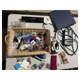 ASSORTED OFFICE SUPPLIES, MAGNETS, SURGE