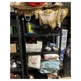 SHELF FULL OR ITEMS INC BLANKETS, PILLOWS,