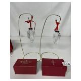 1994 & 1996 WATERFORD CRYSTAL CHRISTMAS ORNAMENTS