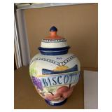 BISCOTTI 13" H JAR