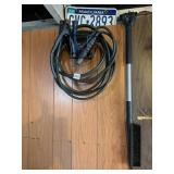 JUMPER CABLE, LICENSE PLATE, BRUSH