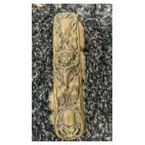 BRONZE BRUSH W/ FIGURAL HEAD