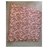 RED AND WHITE BED SET