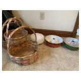 WHITE GLOBE, BUNDT PANS, EASTER BASKETS